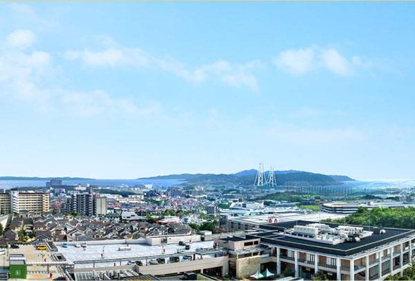 航空写真：現地より撮影(神戸学園都市)